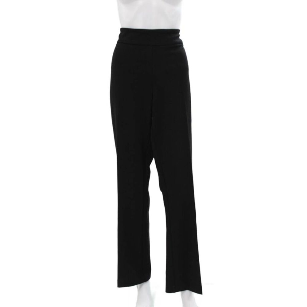 Estelle & Finn Womens Dress Pants Black Rayon Pull On Solid Size 14